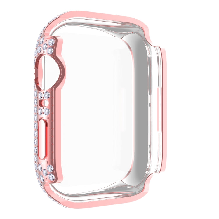 Diamond PC + Tempered Glass Watch Case For Apple Watch Series