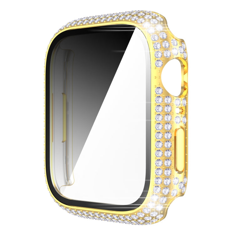 Diamond PC + Tempered Glass Watch Case For Apple Watch Series