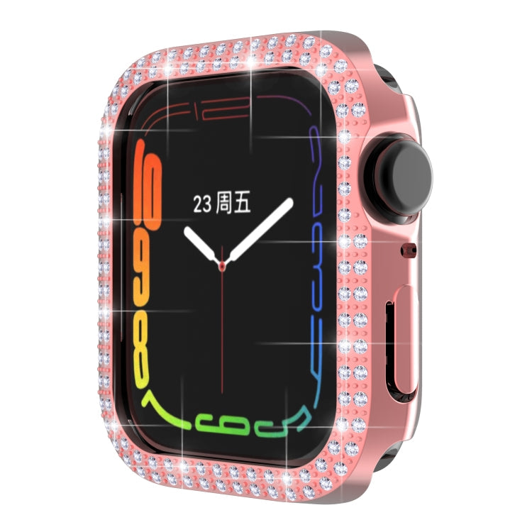 Double-Row Diamond PC Watch Case For Apple Watch Series