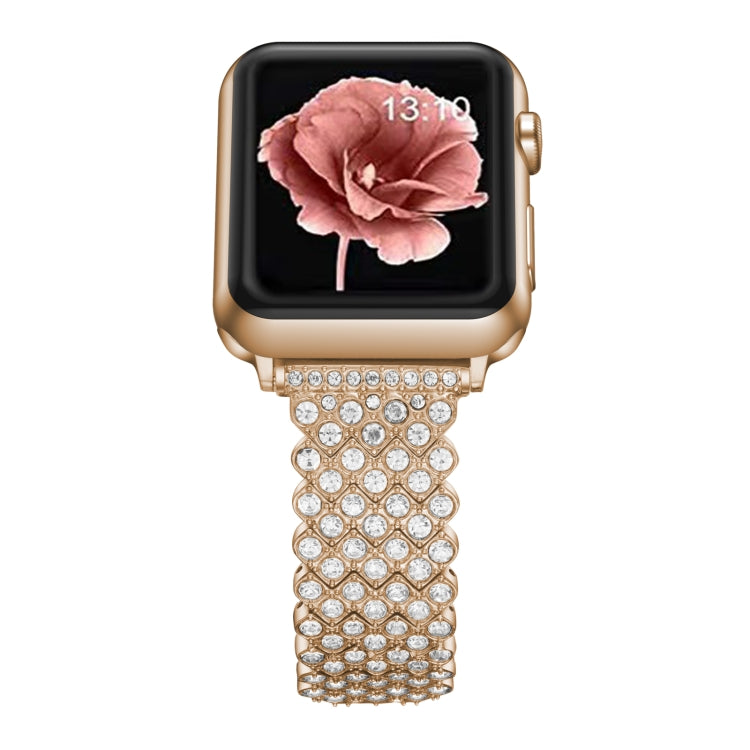 Heart Diamond Metal Watchband For Apple Watch Series