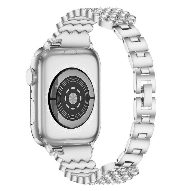 Heart Diamond Metal Watchband For Apple Watch Series