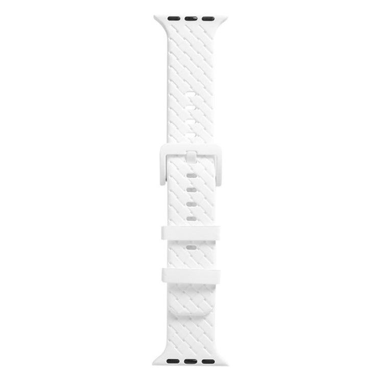 Braided Texture Silicone Watchband For Apple Watch Series