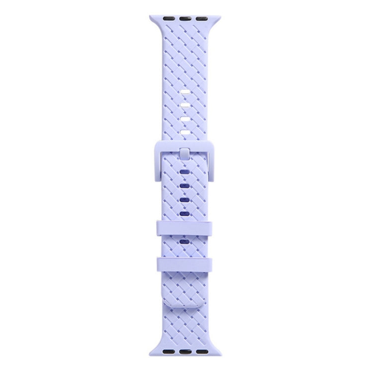 Braided Texture Silicone Watchband For Apple Watch Series