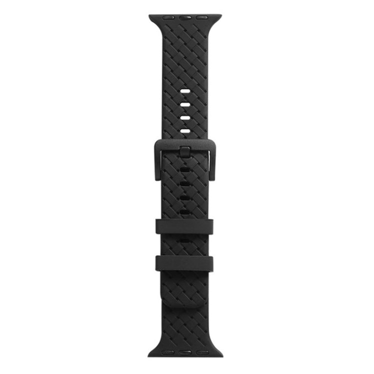 Braided Texture Silicone Watchband For Apple Watch Series