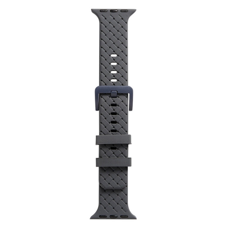 Braided Texture Silicone Watchband For Apple Watch Series