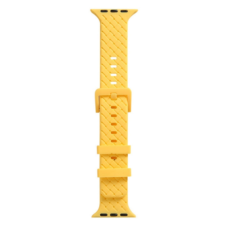 Braided Texture Silicone Watchband For Apple Watch Series