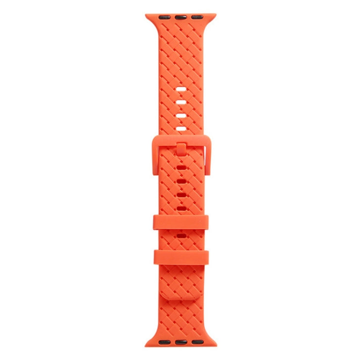 Braided Texture Silicone Watchband For Apple Watch Series