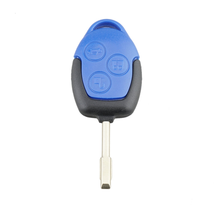 Straight Car Key Shell Round Embryo Metal Embryo Length 35mm for Ford Transit 3-button