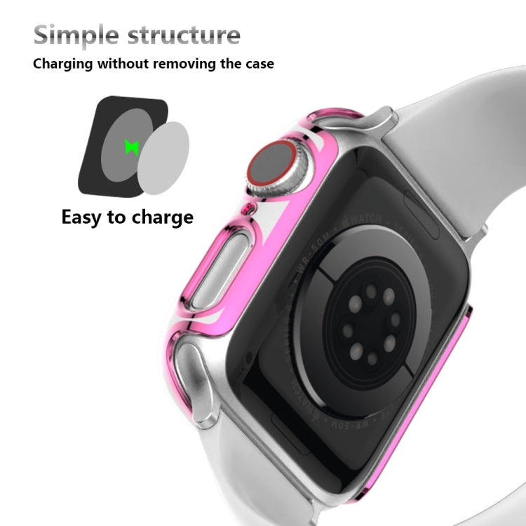 Two-color Electroplating PC Watch Case For Apple Watch Series