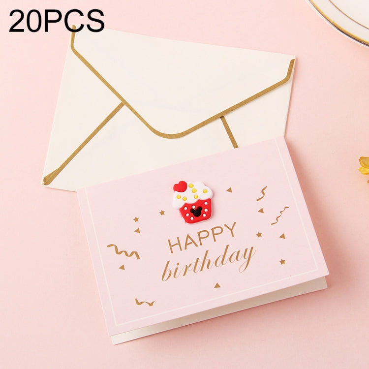 20 PCS 3D Holiday Blessing And Thanksgiving Card with Envelope