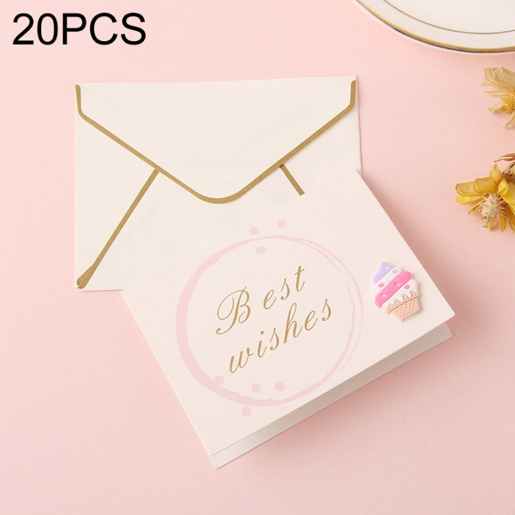 20 PCS 3D Holiday Blessing And Thanksgiving Card with Envelope