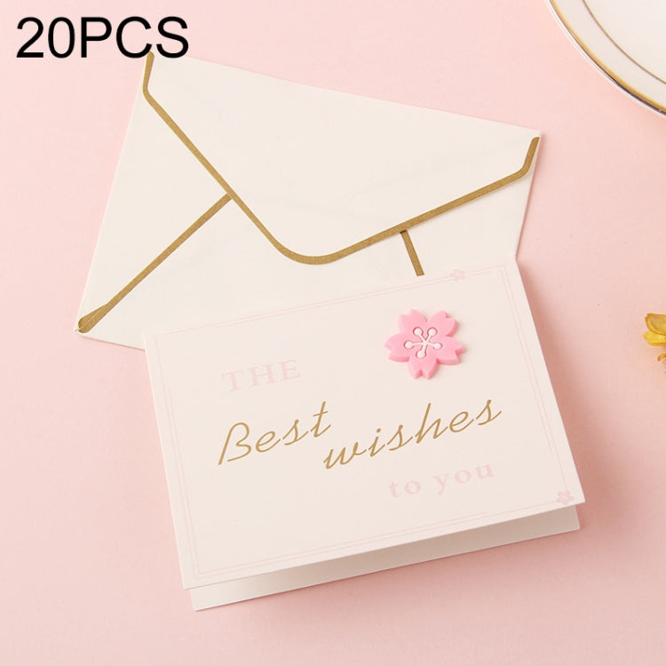 20 PCS 3D Holiday Blessing And Thanksgiving Card with Envelope