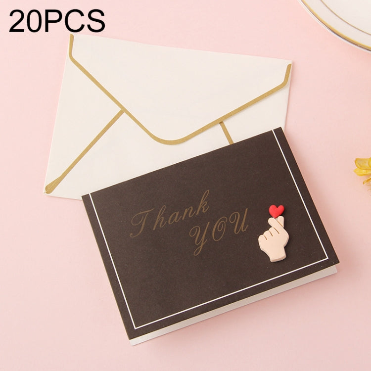 20 PCS 3D Holiday Blessing And Thanksgiving Card with Envelope-Reluova