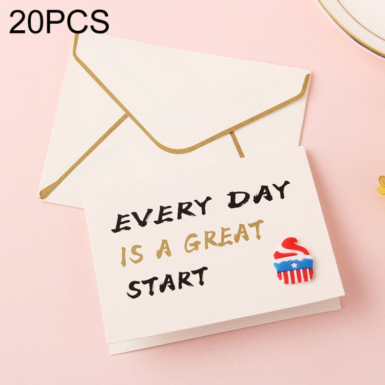 20 PCS 3D Holiday Blessing And Thanksgiving Card with Envelope