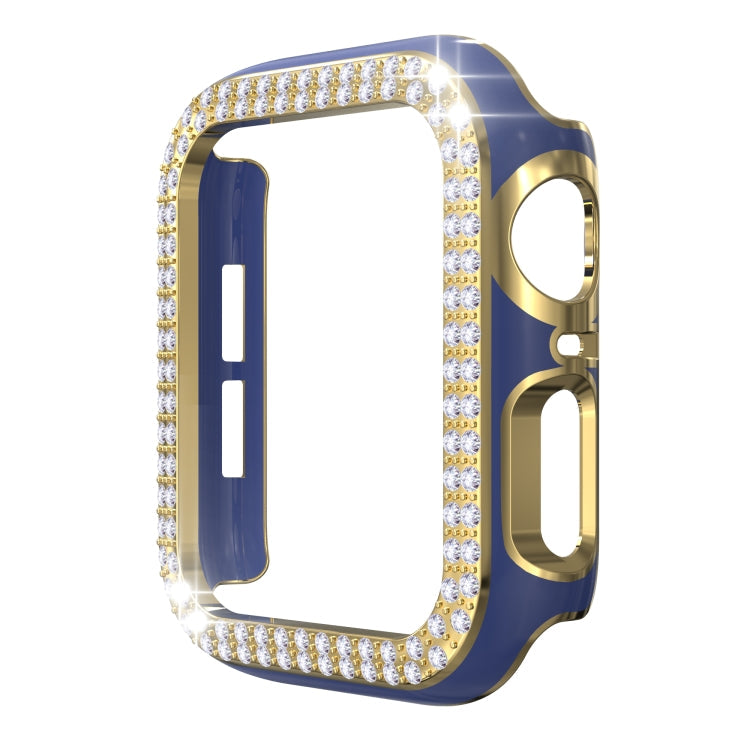 Double-Row Diamond Two-color Electroplating PC Watch Case For Apple Watch Series, Series 1