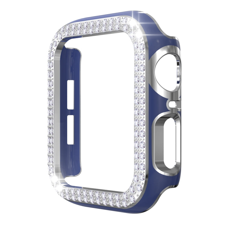 Double-Row Diamond Two-color Electroplating PC Watch Case For Apple Watch Series, Series 1