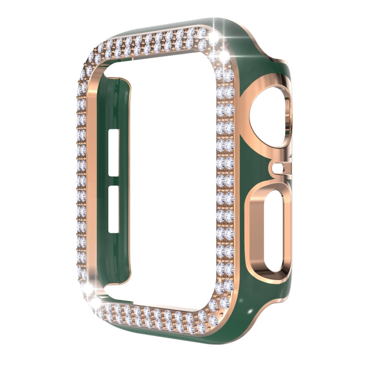 Double-Row Diamond Two-color Electroplating PC Watch Case For Apple Watch Series, Series 1