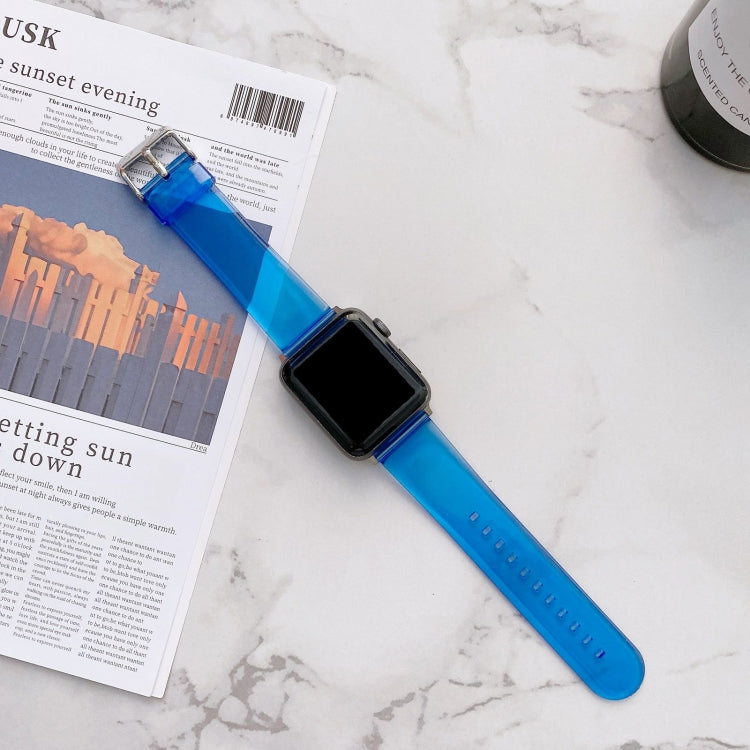 Jelly Transparent Watchband For Apple Watch Series