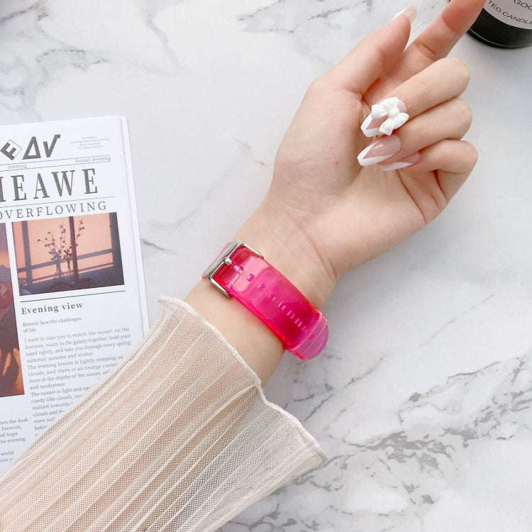 Jelly Transparent Watchband For Apple Watch Series