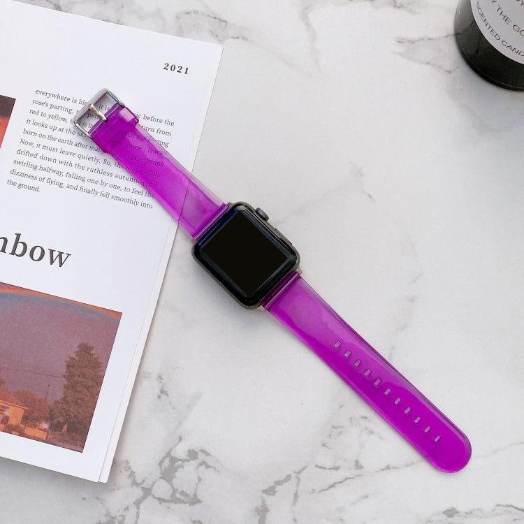 Jelly Transparent Watchband For Apple Watch Series