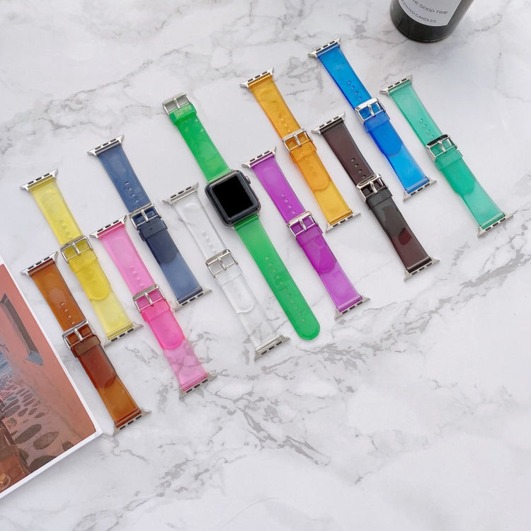 Jelly Transparent Watchband For Apple Watch Series