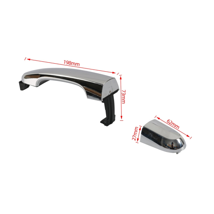 A6849-02 Car Rear Left Door Outside Handle without Hole 82651-2P010 for Kia Sorento 2011-2015