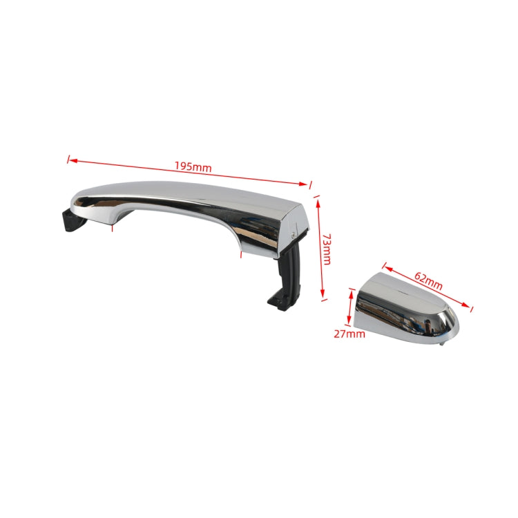 A6849-03 Car Rear Right Door Outside Handle 82651-2P010 for Kia Sorento 2011-2015