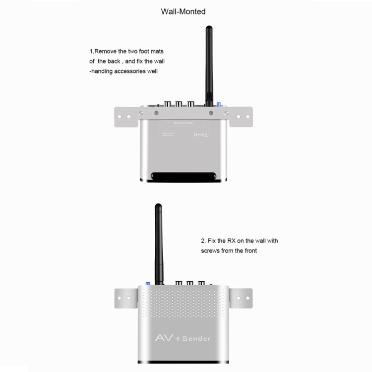 Measy AV530-2 5.8GHz Wireless Audio / Video Transmitter + 2 Receiver, Transmission Distance: 300m,