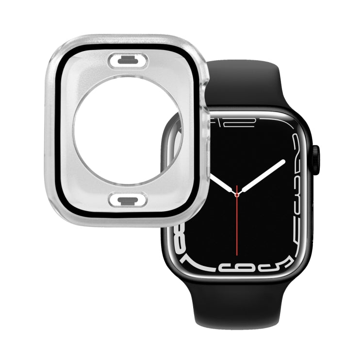 PC + Tempered Glass Film Waterproof Watch Case with Lower Cover For Apple Watch Series