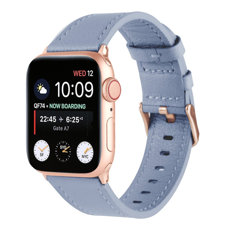 Small Waist Genuine Leather Watchband For Apple Watch Series