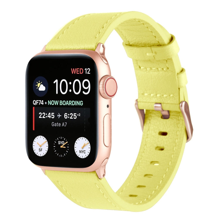 Small Waist Genuine Leather Watchband For Apple Watch Series