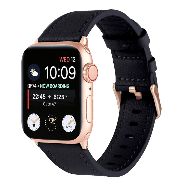 Small Waist Genuine Leather Watchband For Apple Watch Series