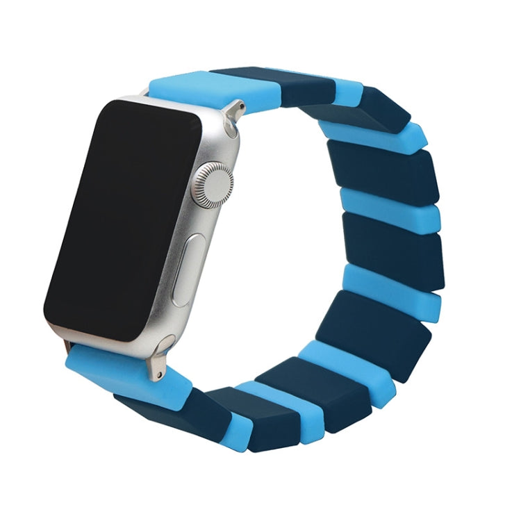 Silicone Splicing Watchband For Apple Watch Series