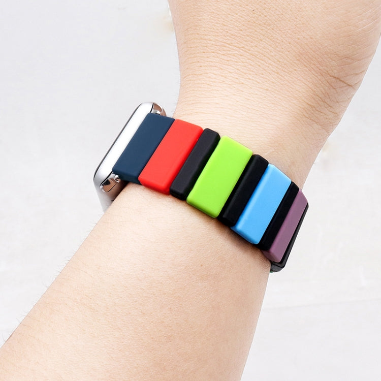 Silicone Splicing Watchband For Apple Watch Series