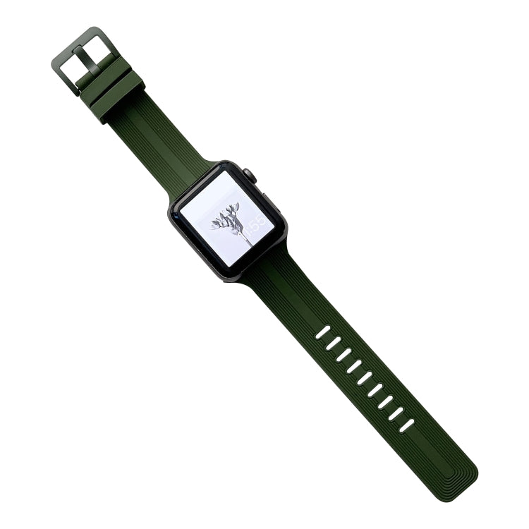 Thread Silicone Watchband For Apple Watch Series