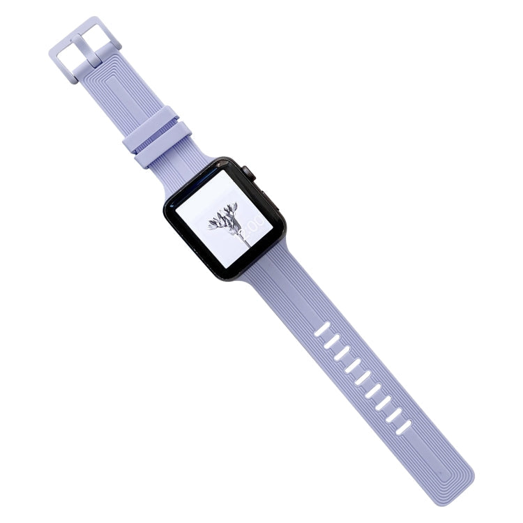 Thread Silicone Watchband For Apple Watch Series