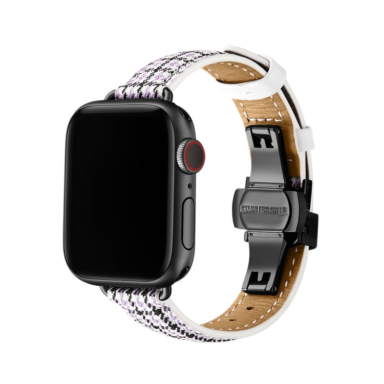 Slimming Butterfly Buckle Watchband For Apple Watch Series, Series 1