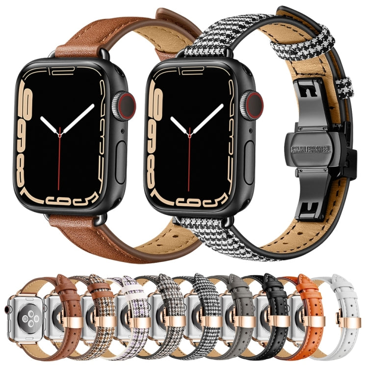 Slimming Butterfly Buckle Watchband For Apple Watch Series, Series 1