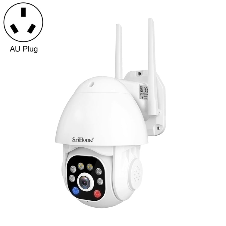 SriHome SH039B 3MP Sound and Light Alarm IP66 Waterproof Dome Camera, Reluova