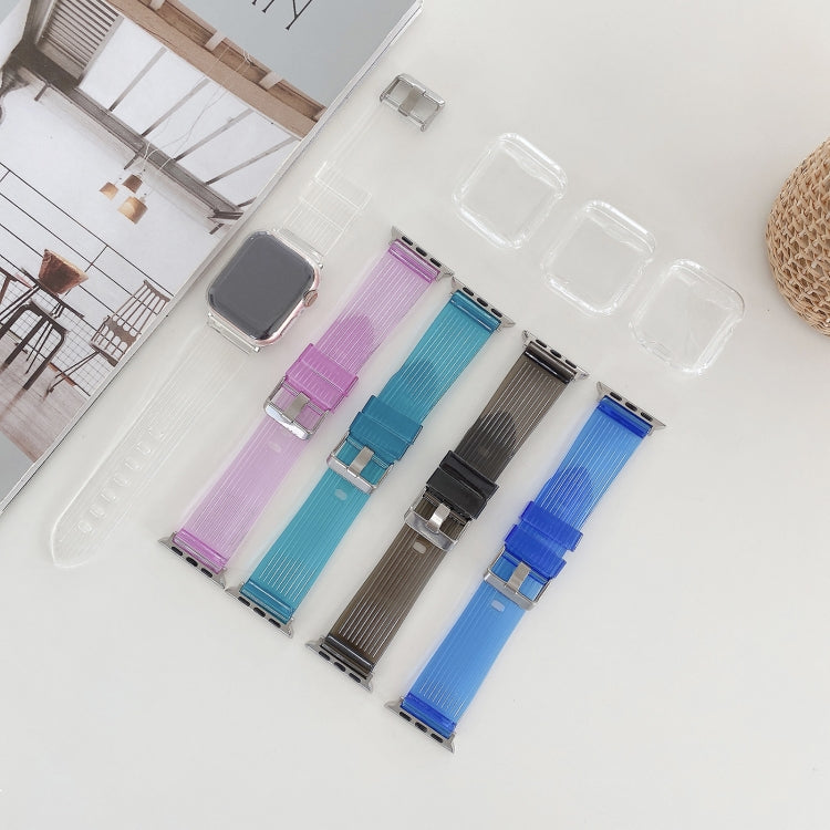 Vertical Texture Glacier Watchband For Apple Watch Series