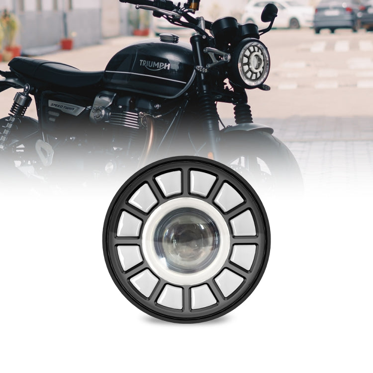 C0062 5.75 inch Square Double Angel Eyes Motorcycle Headlight ÎҵÄÉ̵ê