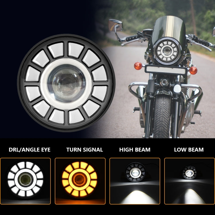 C0062 5.75 inch Square Double Angel Eyes Motorcycle Headlight ÎҵÄÉ̵ê