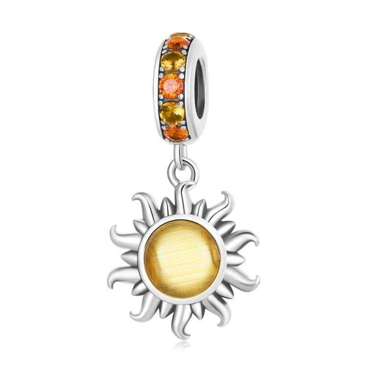 S925 Sterling Silver Little Sun Pendant DIY Bracelet Necklace Accessories