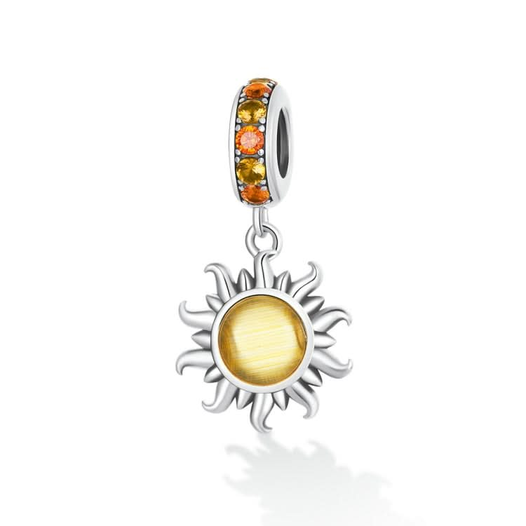 S925 Sterling Silver Little Sun Pendant DIY Bracelet Necklace Accessories