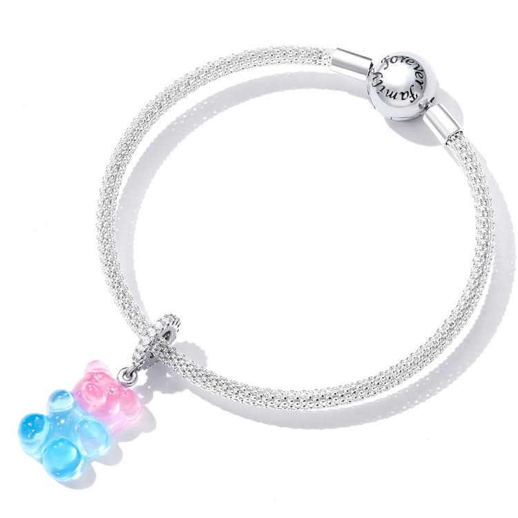 S925 Sterling Silver Candy Bear Pendant DIY Bracelet Necklace Accessories