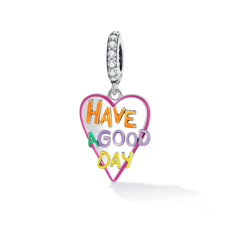 S925 Sterling Silver Heart Letter Pendant DIY Bracelet Necklace Accessories