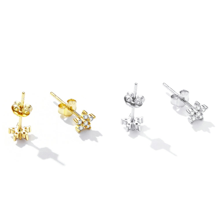 S925 Sterling Silver Mini Flower Ear Stud Women Earrings My Store