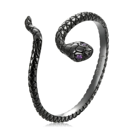 S925 Sterling Silver Mysterious Snake Women Ring Reluova