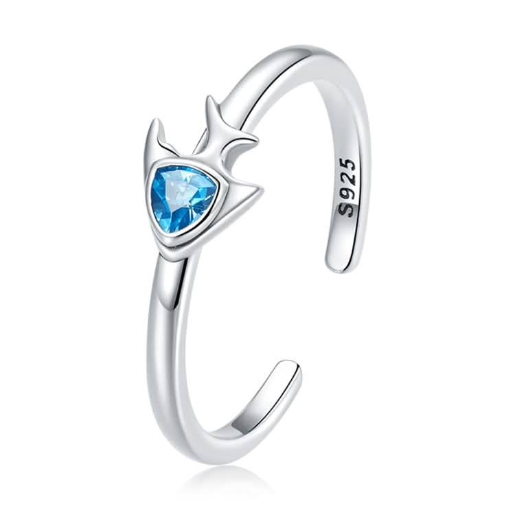 S925 Sterling Silver Creative Fish Women Open Ring Reluova