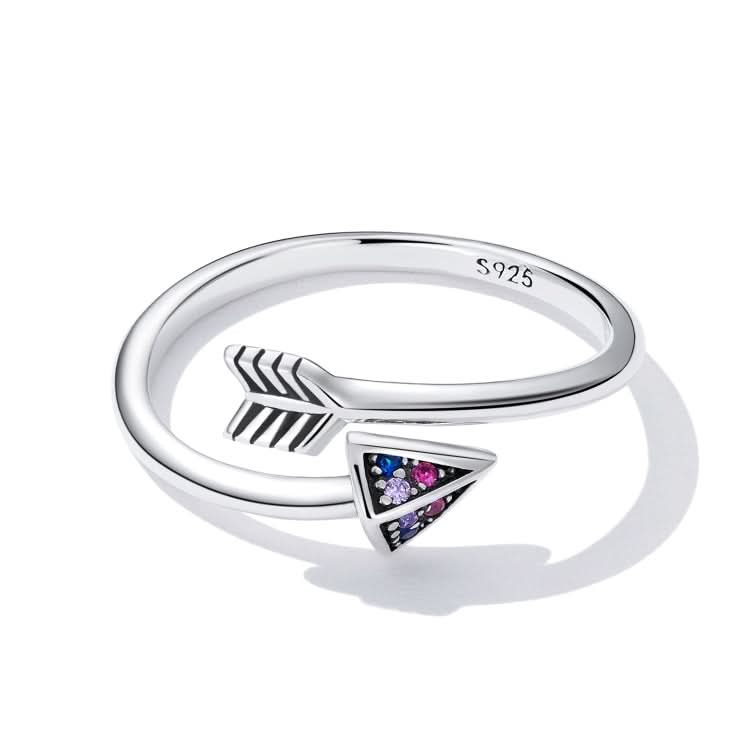 S925 Sterling Silver Arrow Of Love Women Open Ring Reluova